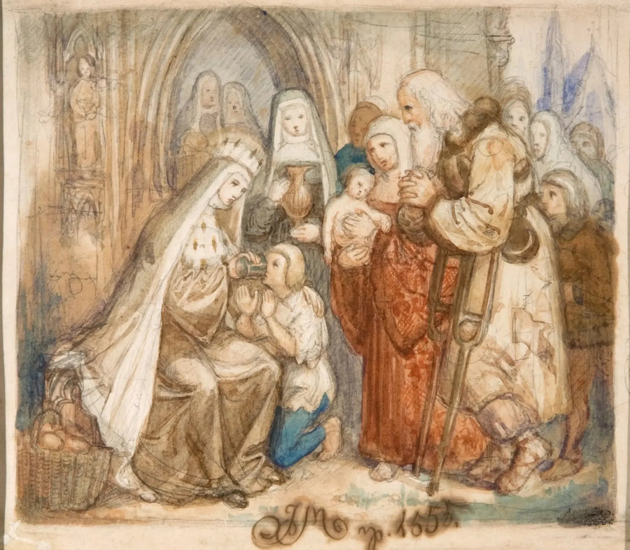Saint Jadwiga among the Poor - Jan Matejko