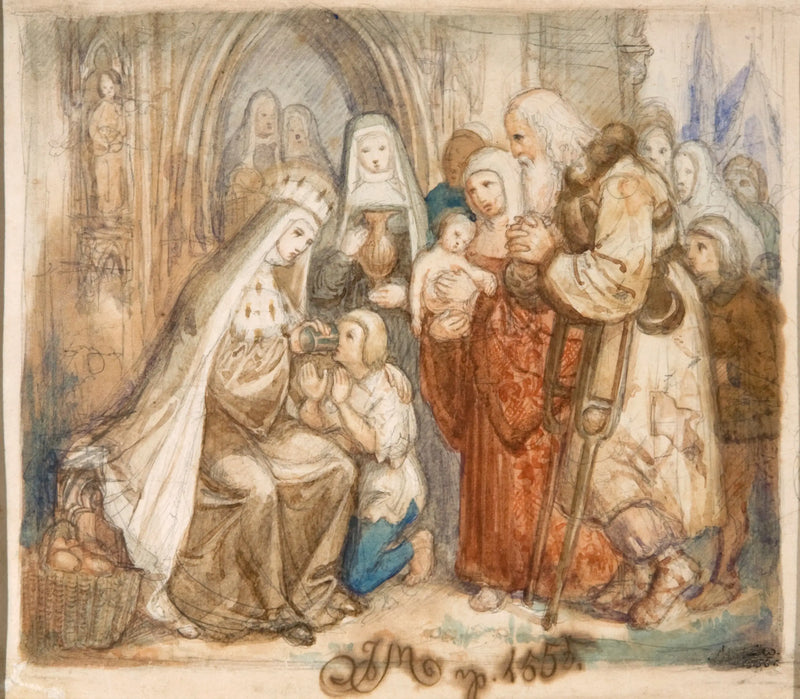 Saint Jadwiga among the Poor - Jan Matejko