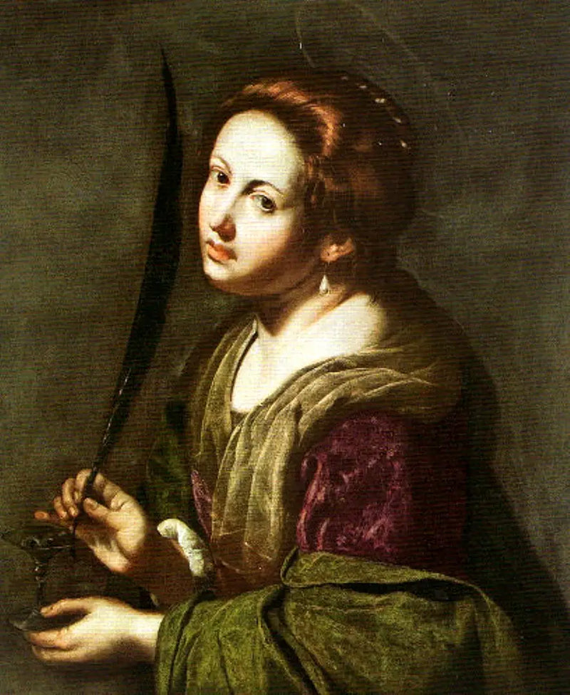 Saint Lucy. - Artemisia Gentileschi