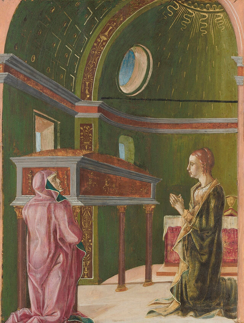 Sainte Lucie et Sainte Eutychia at the Sanctuary of Sainte Agathe - Cosmè Tura