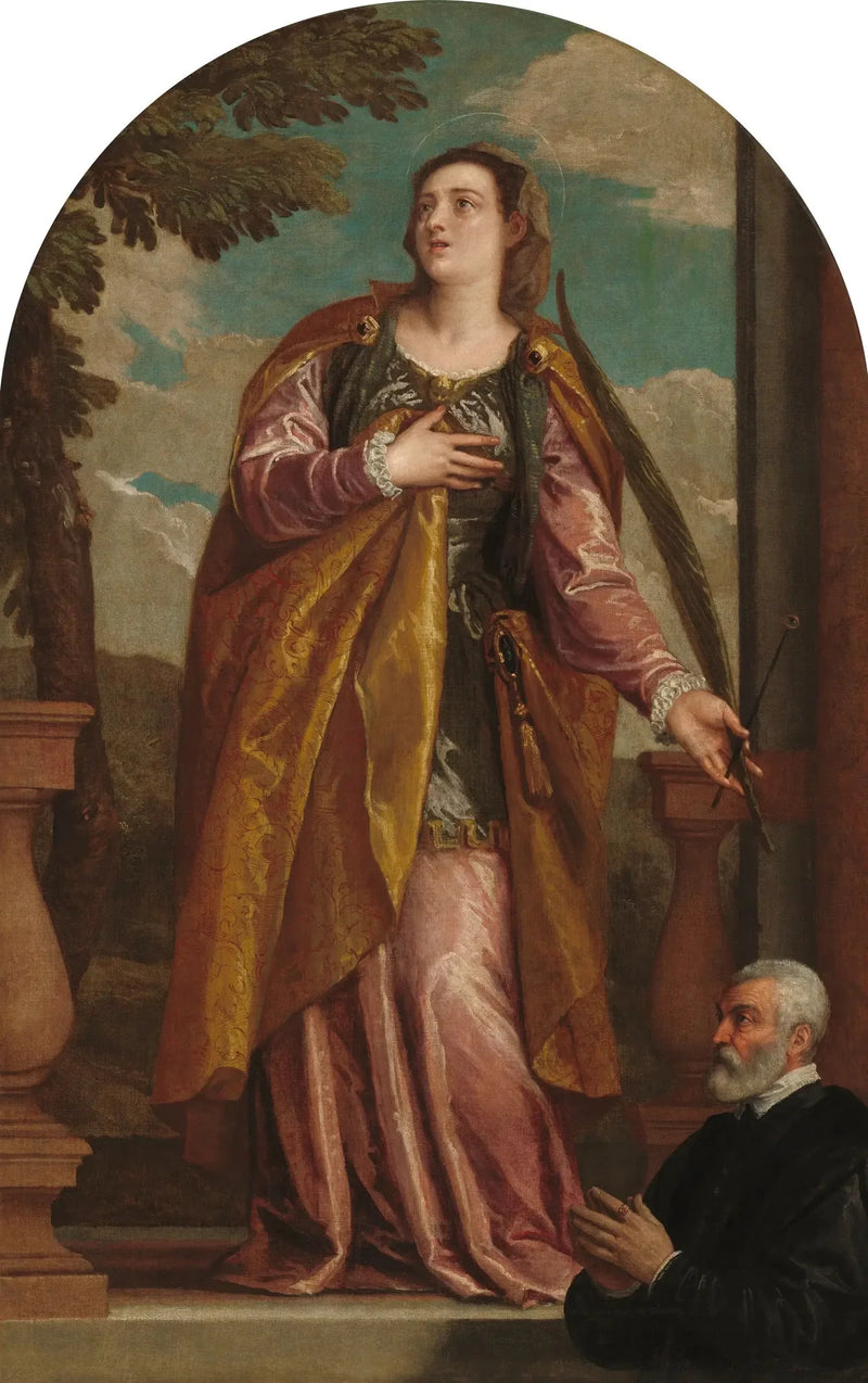 Saint Lucy and a Donor - Paolo Veronese