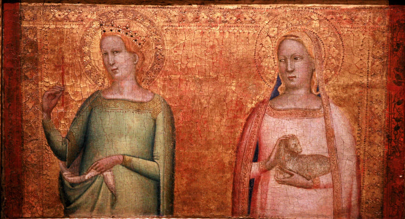 Sainte Marguerite and Sainte Agnès - Bernardo Daddi