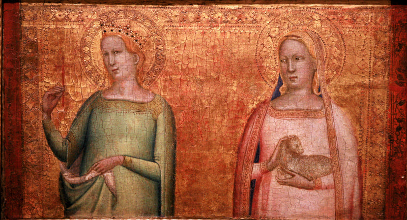 Sainte Marguerite and Sainte Agnès - Bernardo Daddi