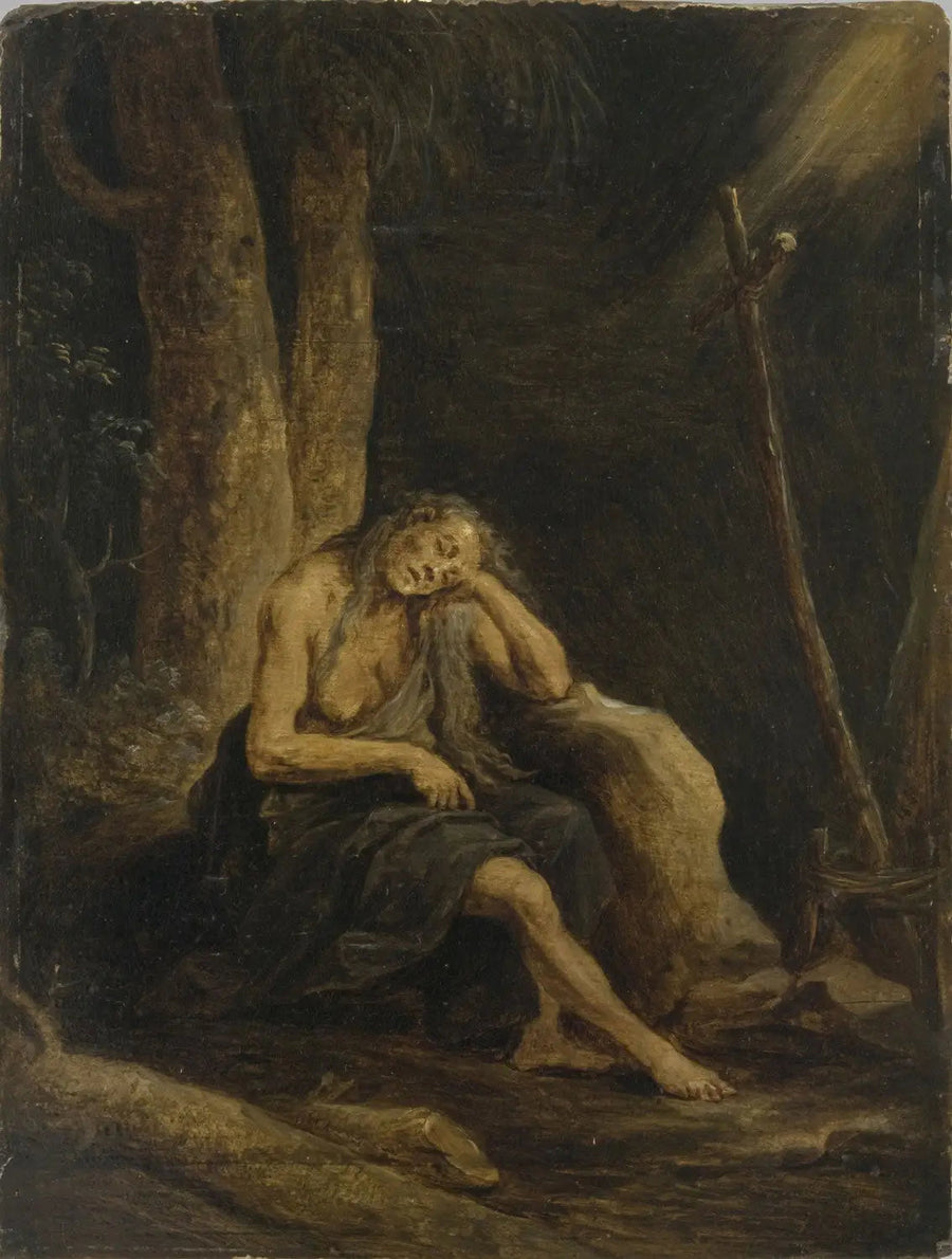 Sainte Marie d'Égypte in the Desert - David Teniers the Younger