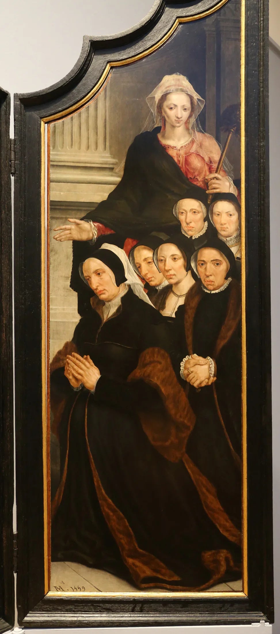 Sainte Marthe avec des donateurs - Maarten van Heemskerck image 1 reproduction réalisée par Alpha Reproduction