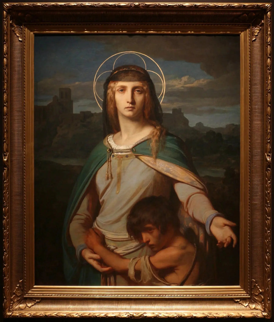 Sainte Monique in a landscape - Alexandre Cabanel