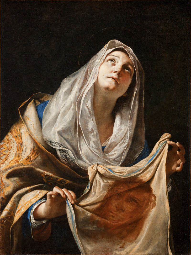 Sainte Véronique holding her veil - Mattia Preti