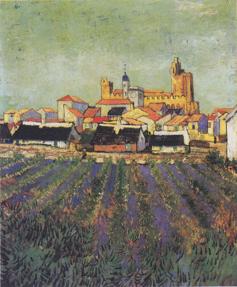 View of the Saintes-Maries-de-la-Mer - Vincent van Gogh
