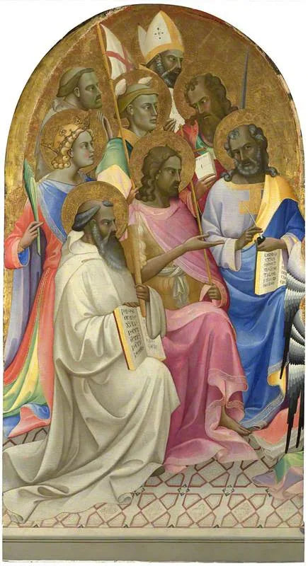 Saints adorateurs : Main left panel - Lorenzo Monaco