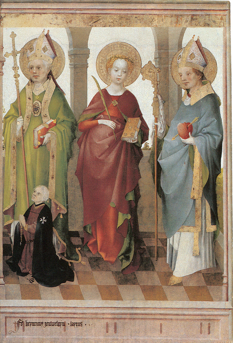 Saints Ambroise, Cécile et Augustin - Stefan Lochner