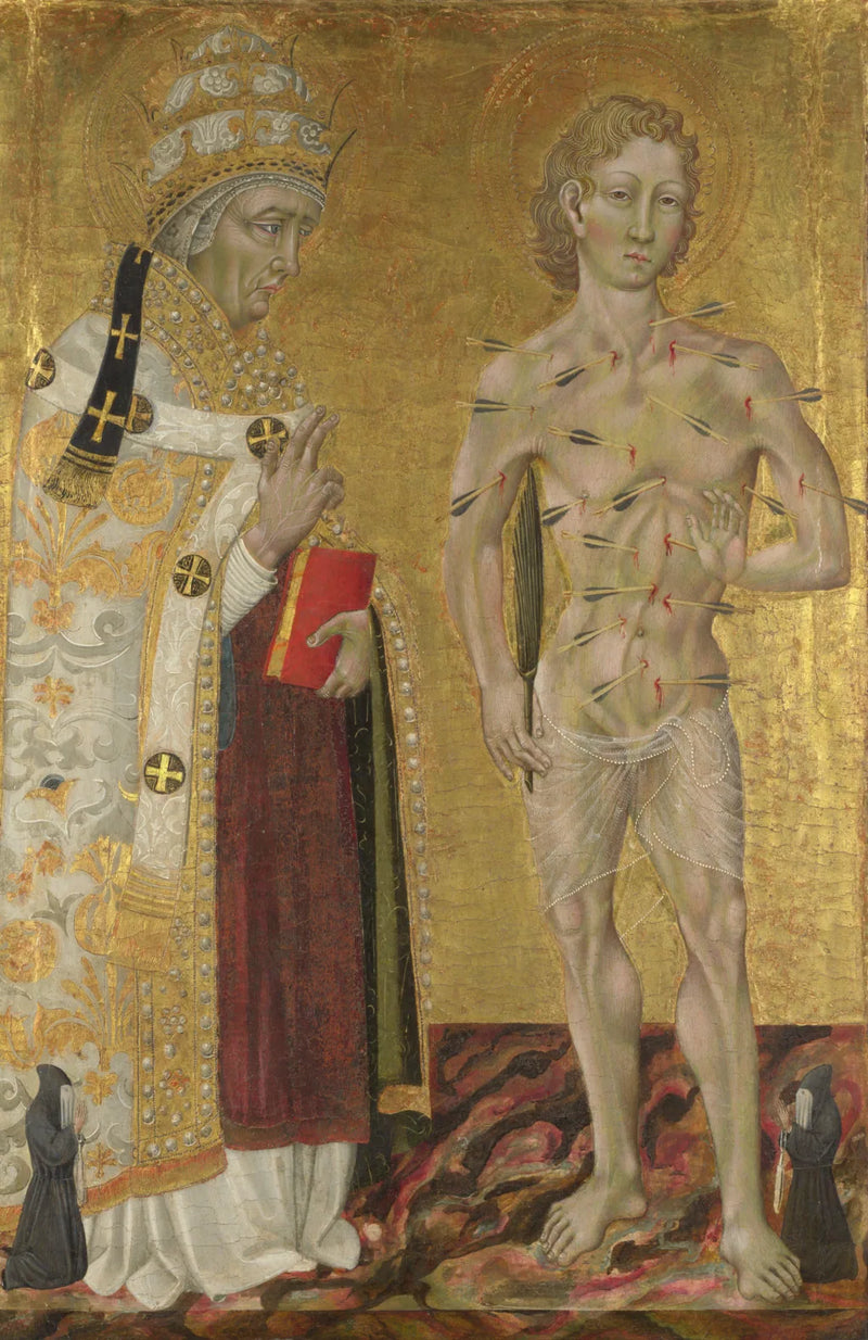 Saints Fabien and Sébastien - Giovanni di Paolo