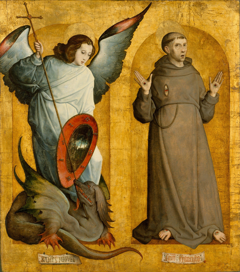 Saints Michael and Francis of Assisi - Juan de Flandes