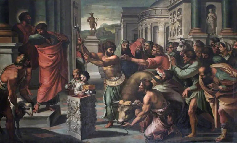 Saints Paul and Barnabas at Lystra - Raphael Sanzio