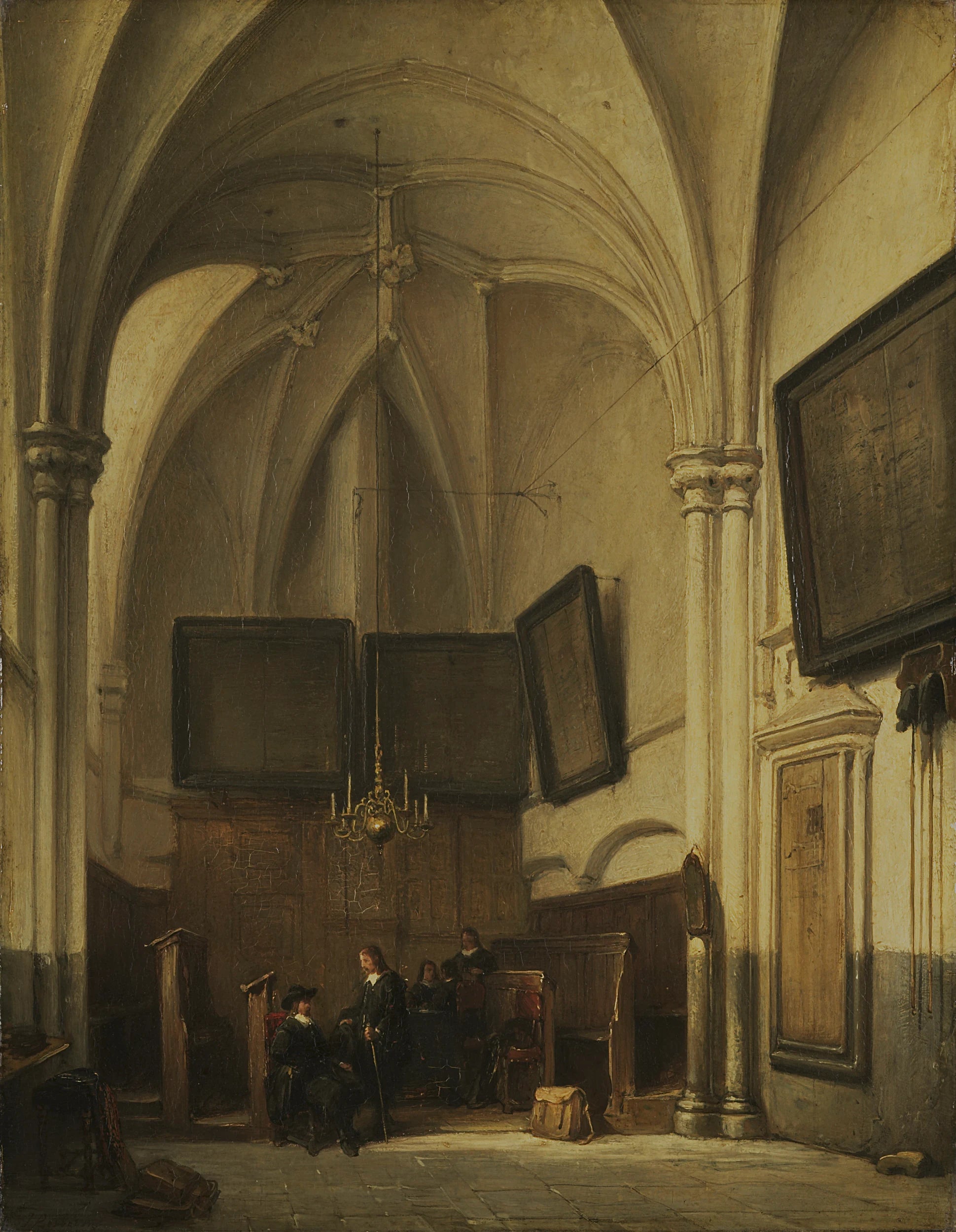 La salle du consistoire de la Sint Stevenskerk à Nimègue. - Johannes Bosboom
