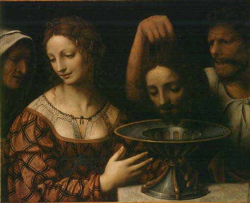 Salomé with the Head of Saint John the Baptist - Bernardino Luini