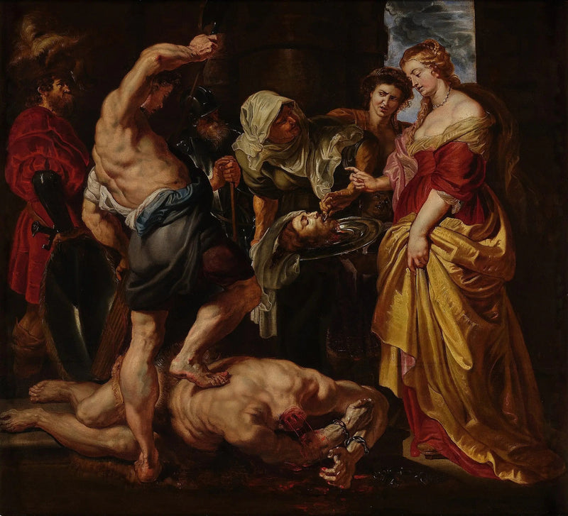 Salomé receives the head of John the Baptist from the hands of the executioner - Peter Paul Rubens