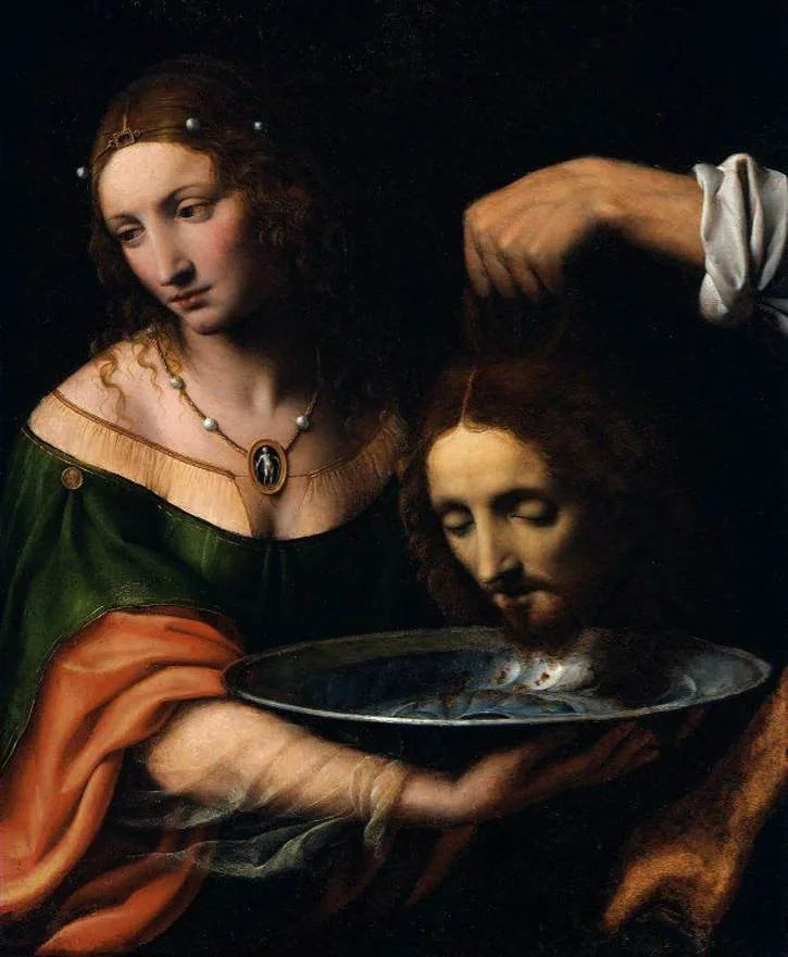 Salomé holding the head of Saint John the Baptist - Bernardino Luini