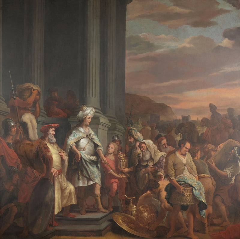 Salomon reçoit des cadeaux - Ferdinand Bol