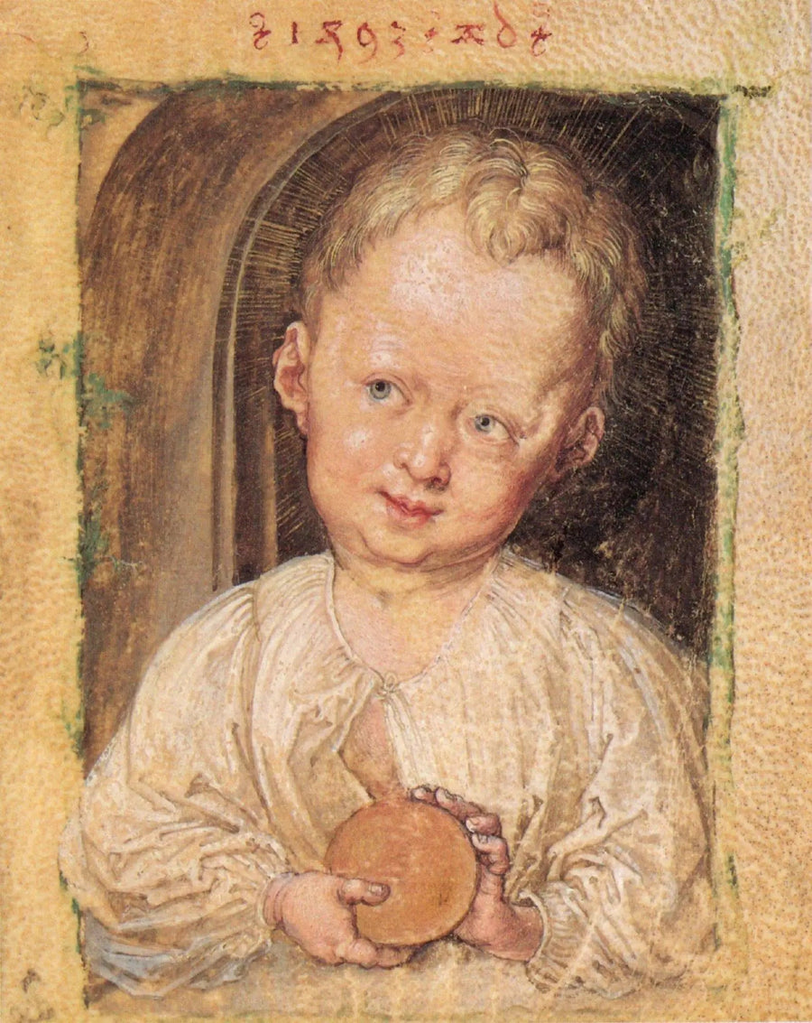 Salvator Mundi with the Child Jesus - Albrecht Dürer
