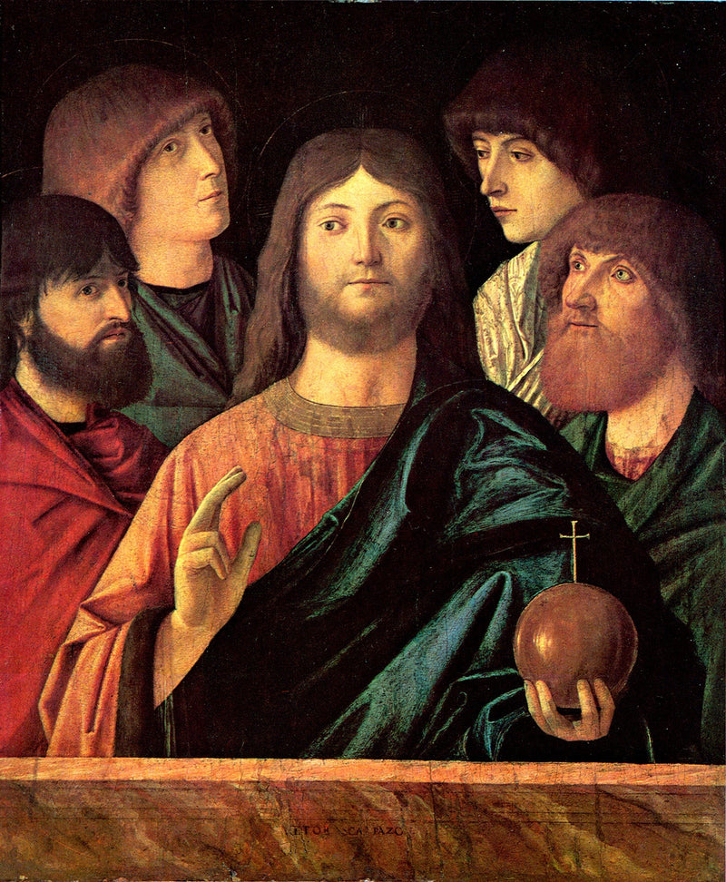 Salvator Mundi with the apostles - Vittore Carpaccio