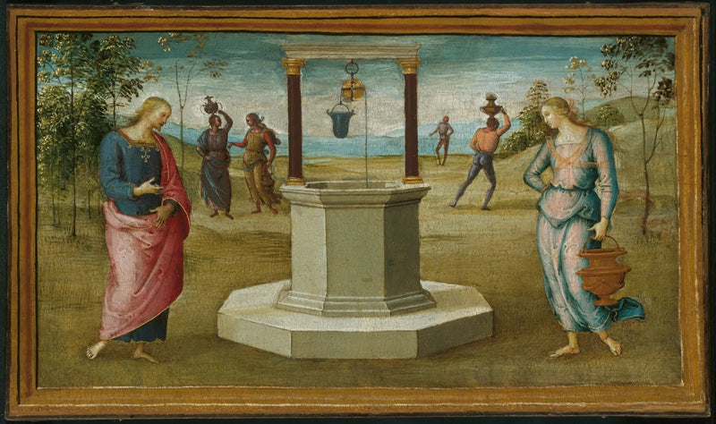 Samaritaine at the well - Pietro Perugino