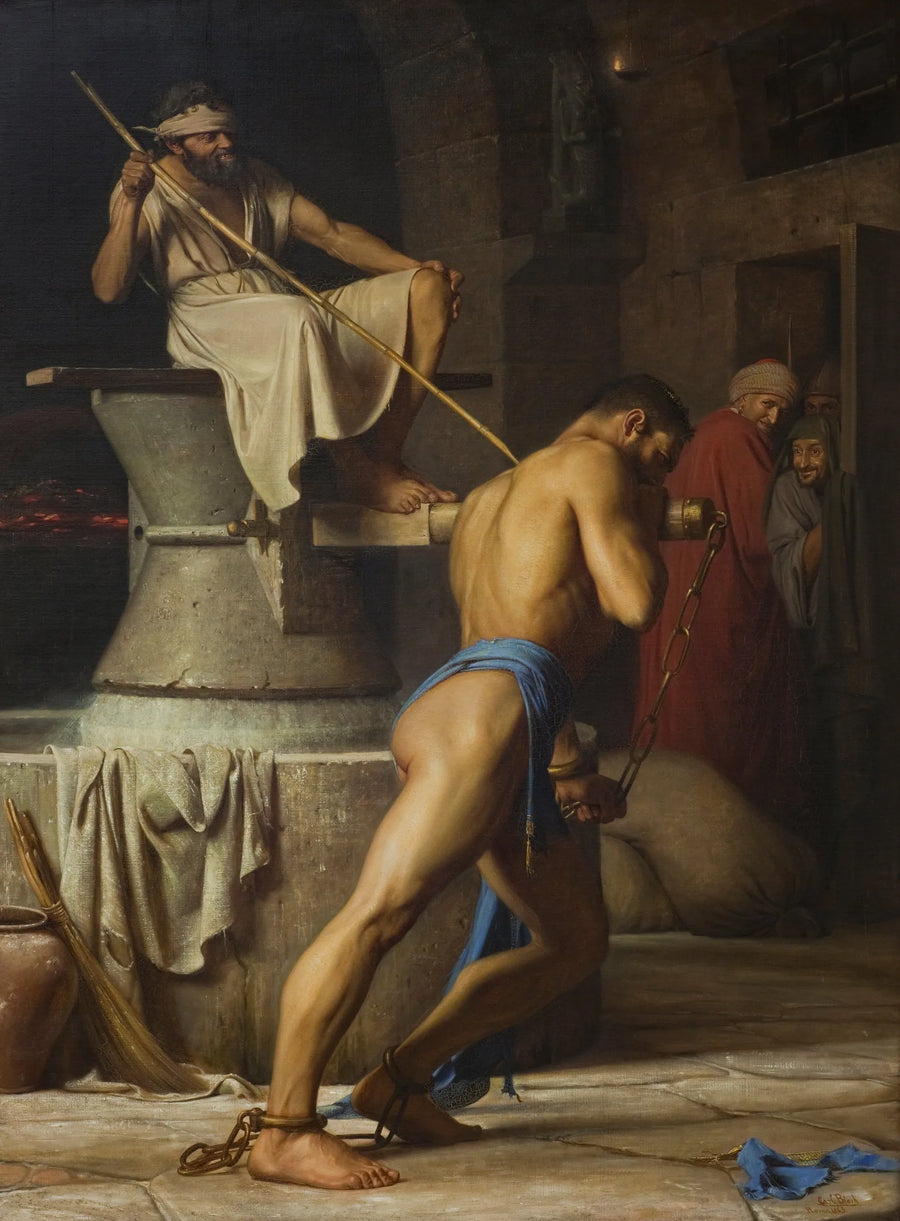 Samson and the Philistines - Carl Heinrich Bloch