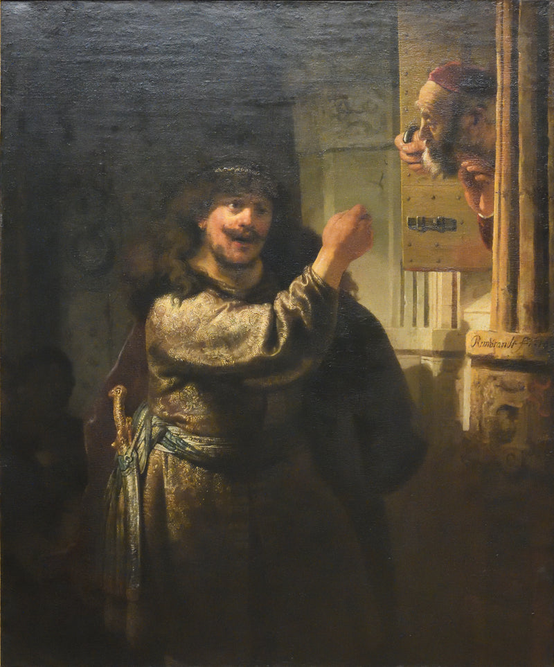 Samson Threatens His Father-in-Law - Rembrandt