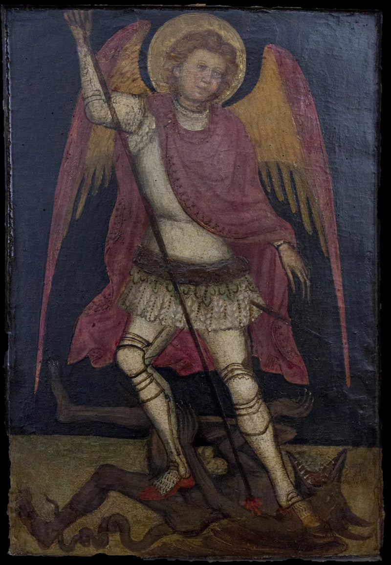 San Michele Arcangelo fights against Satan - Guariento di Arpo