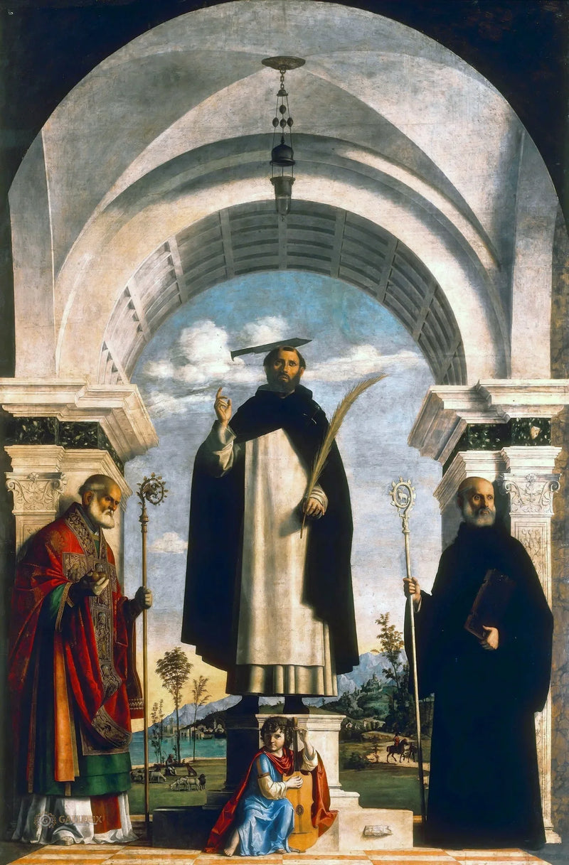 Saint Peter the Martyr between Saints Nicholas and Benedict - Cima da Conegliano