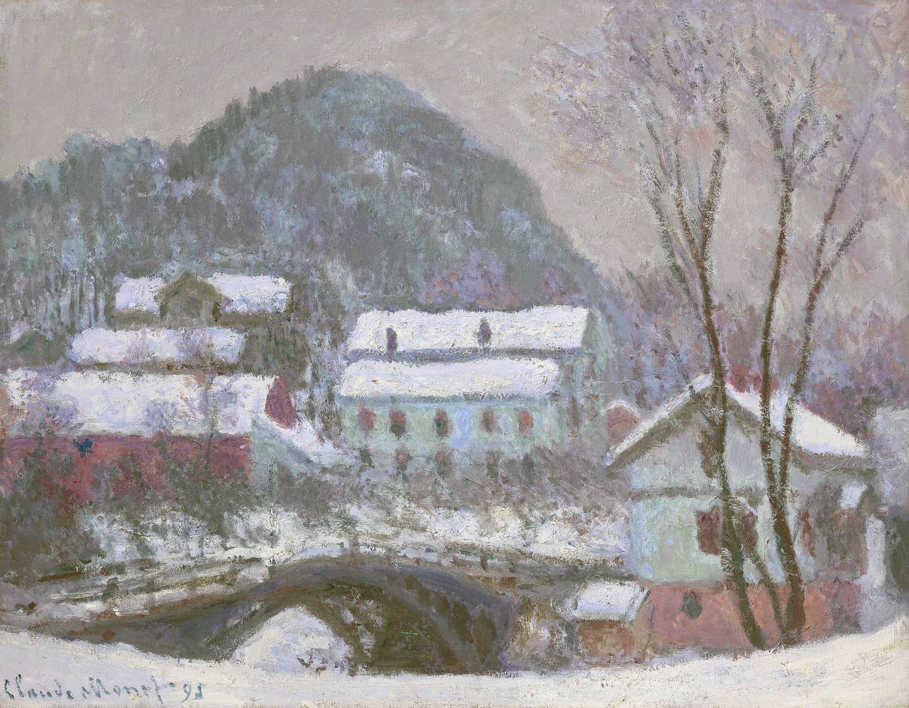 Sandviken, Norvège, effet de neige de Claude Monet, 1895 – collection privée, Wildenstein 1398