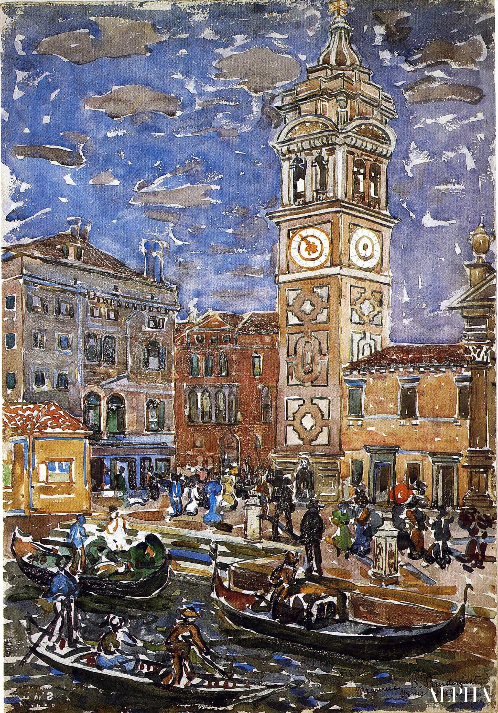 SanMaria Formosa, Venice - Maurice Prendergast - Reproductions de tableaux et peintures haut de gamme