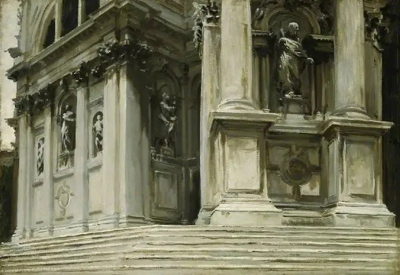 Santa Maria della Salute, Venise - John Singer Sargent image 1 reproduction artisanale de tableau