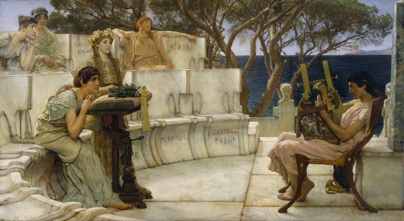 Sappho and Alcée - Lawrence Alma-Tadema