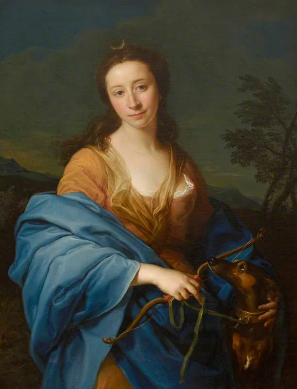 Sarah Lethieullier, Lady Fetherstonhaugh (1722-1788), in the role of Diana - Pompeo Batoni