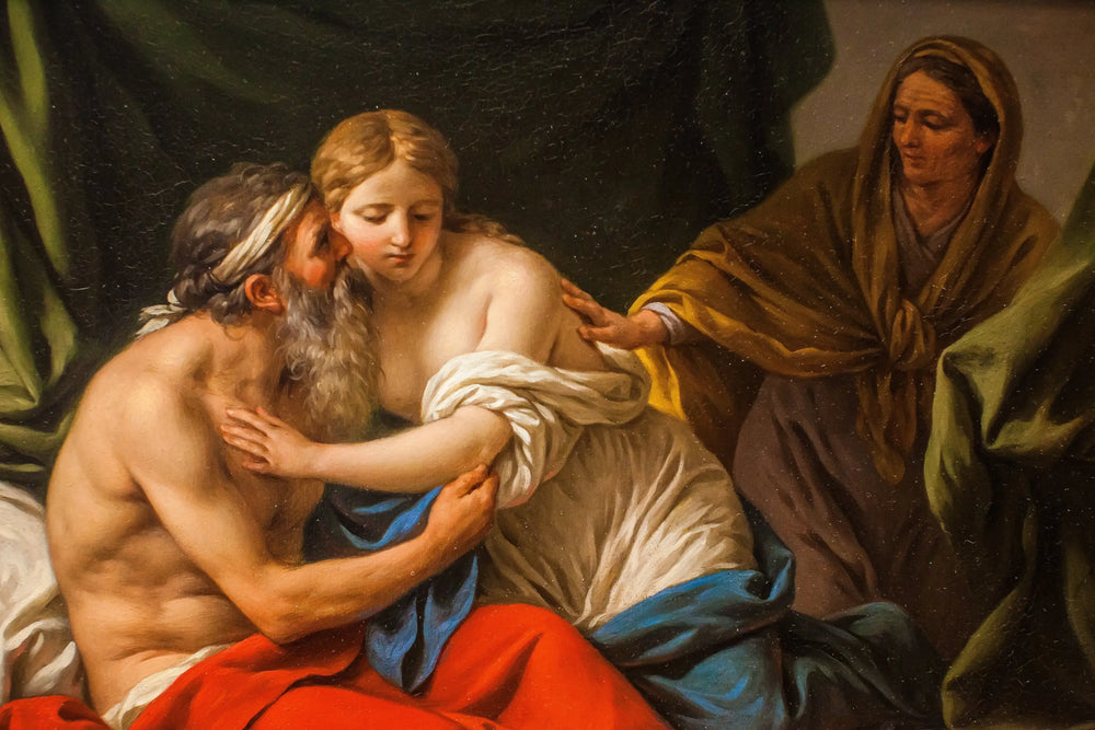 Sarah présente Agar à Abraham - Louis Jean François Lagrenée - Alpha Reproduction