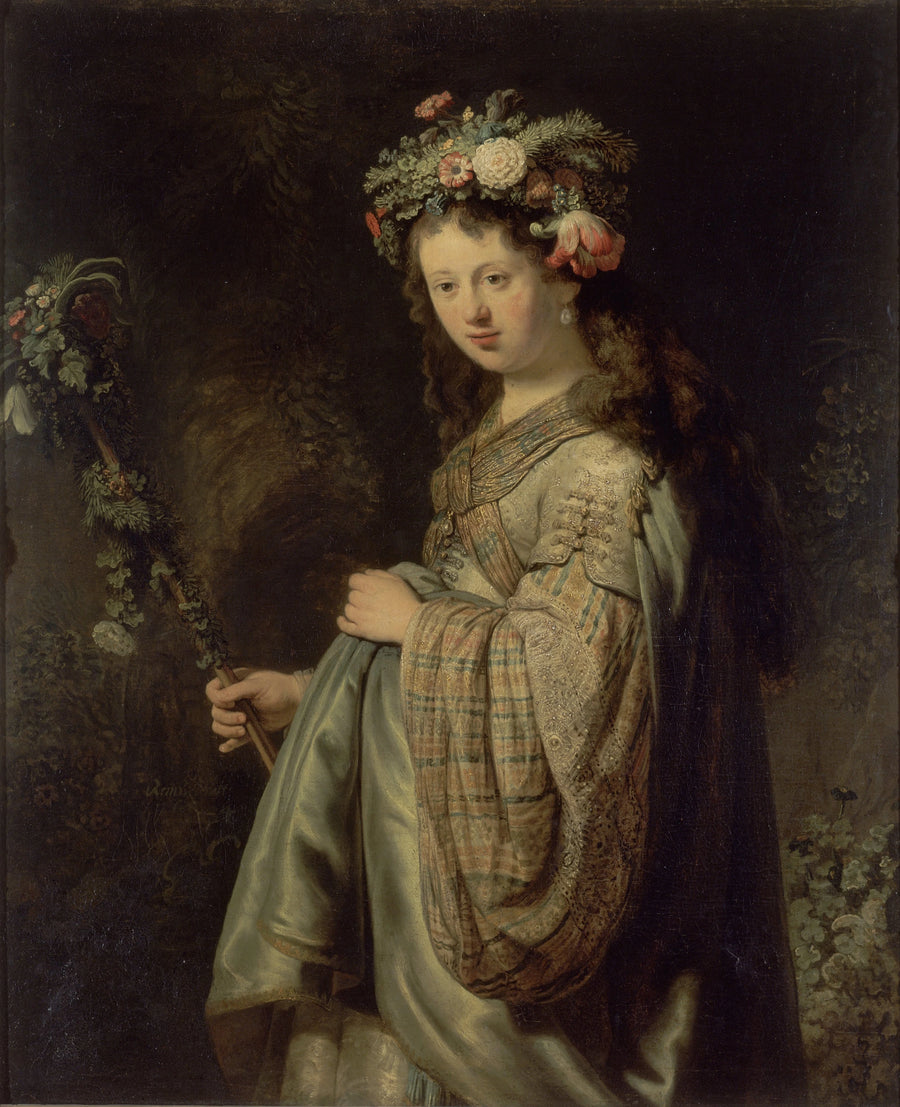 Saskia in Flowers - Rembrandt