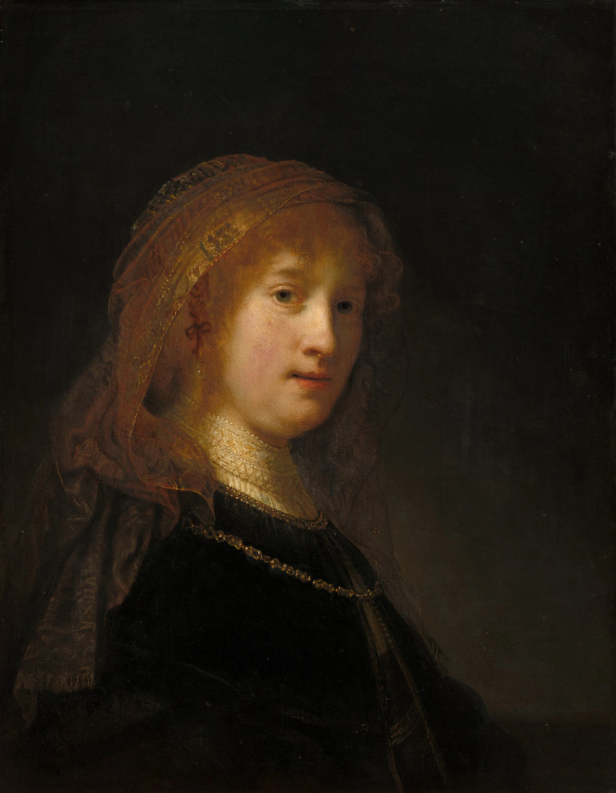 Saskia van Uylenburgh, the Artist's Wife - Rembrandt