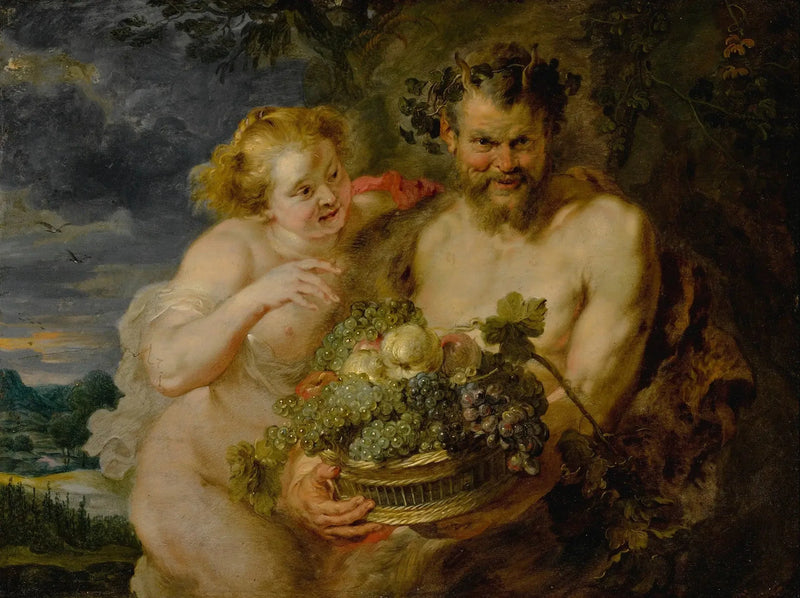 Satyr and Bacchante - Peter Paul Rubens