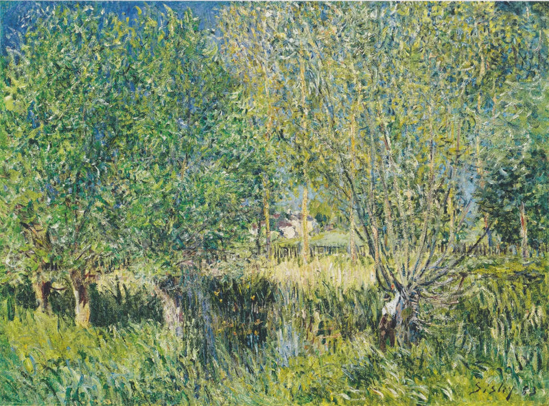Willows on the Orvanne - Alfred Sisley