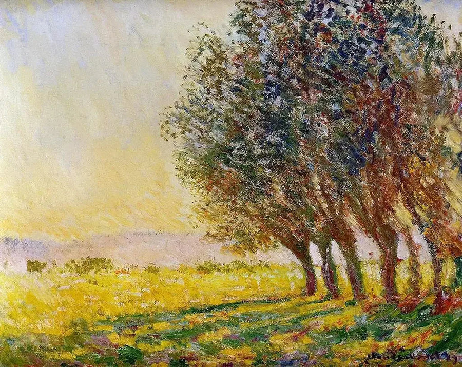 Willows at Sunset - Claude Monet