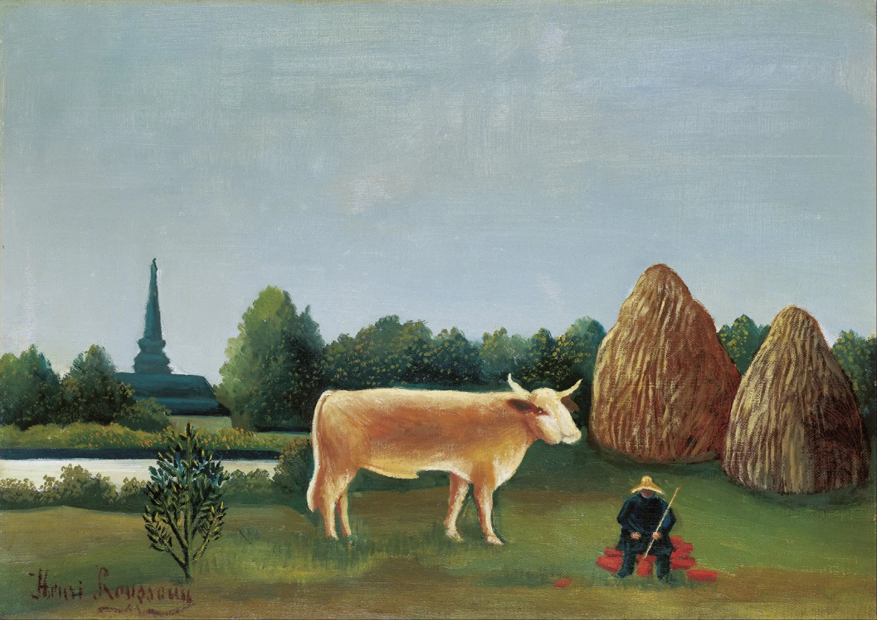 Scène à Bagneux en périphérie de Paris - Henri Rousseau - Alpha Reproduction