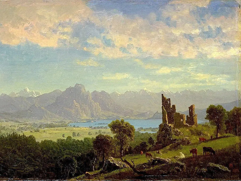 Scene in Tyrol - Albert Bierstadt