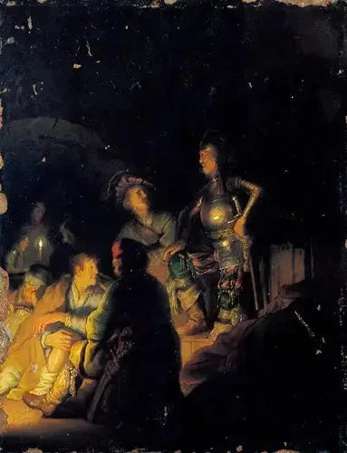 Nighttime Biblical Scene - Rembrandt