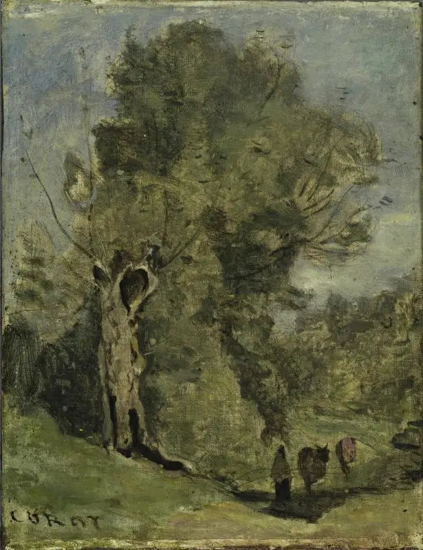 Wooded Scene - Jean-Baptiste Camille Corot