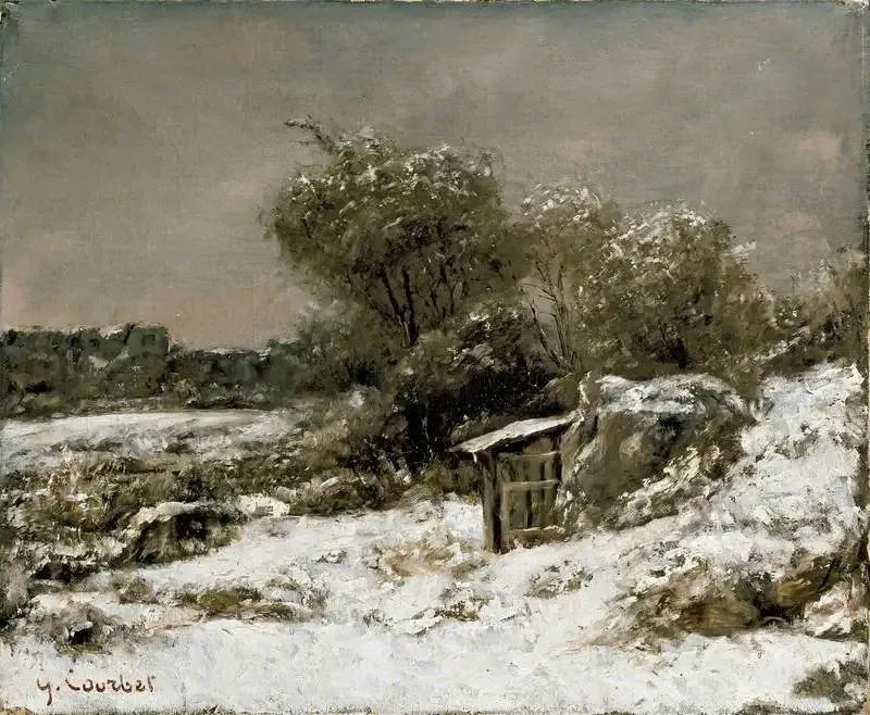 Winter Scene - Gustave Courbet