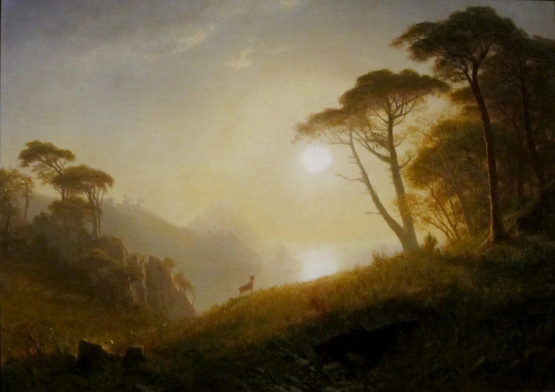 Scene in Yosemite Valley - Albert Bierstadt