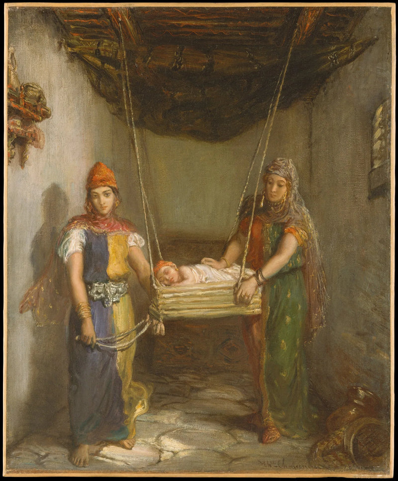 Scene in the Jewish Quarter of Constantine - Théodore Chassériau