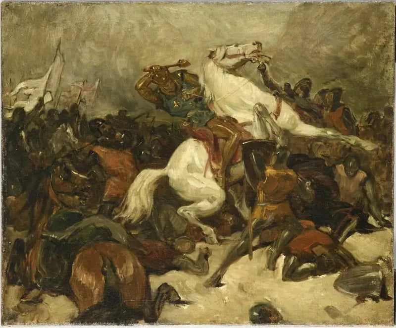 Battle Scene - Eugène Delacroix