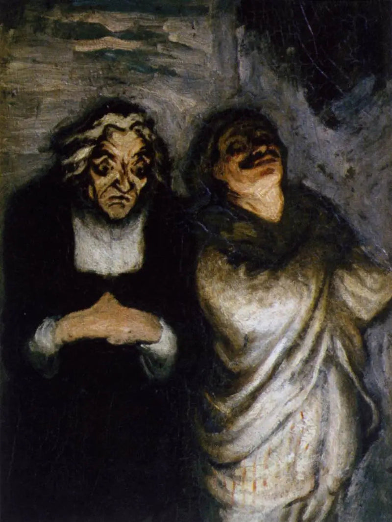 Comedy Scene - Honoré Daumier