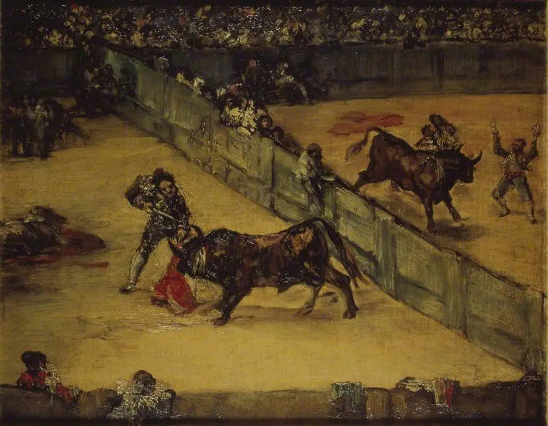 Bullfighting Scene: Division of the Square - Francisco de Goya